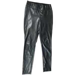 I.N.C International Concepts Women's High Rise Faux Leather Pants Size 8 Skinny